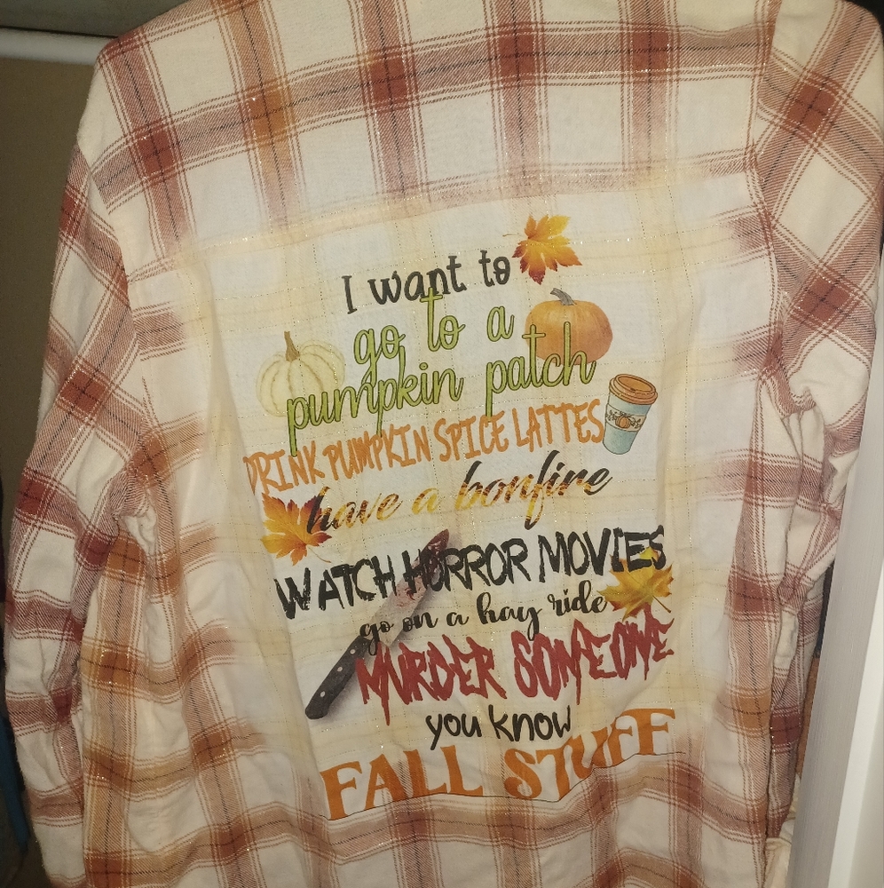 Bleached flannel shirt